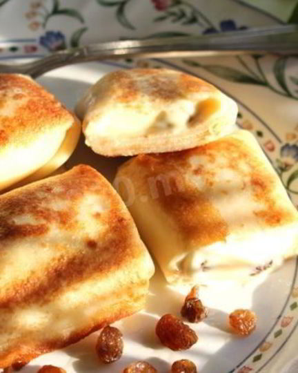 Рецепт блинчиков с творогом классические