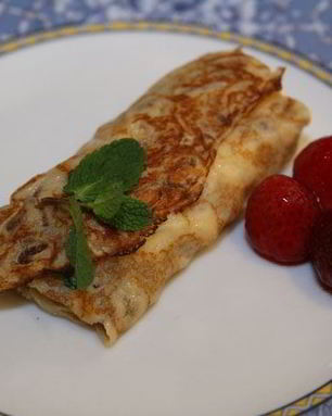 Блинчики с творожно-цитрусовой начинкой