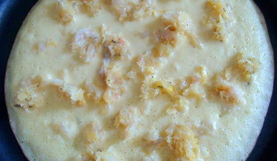 блинный рыбный торт с припеком