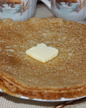 Блины на кефире без яиц