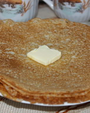 Блины на кефире без яиц