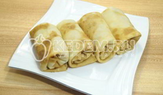 блины с фаршем и морковью по-корейски