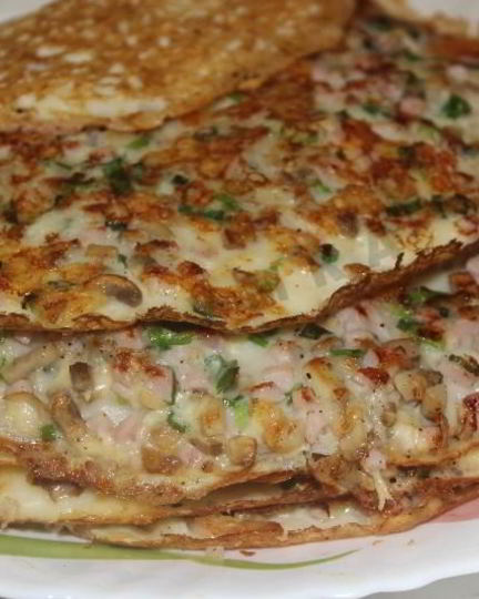 Рецепт блинов с припеком классические