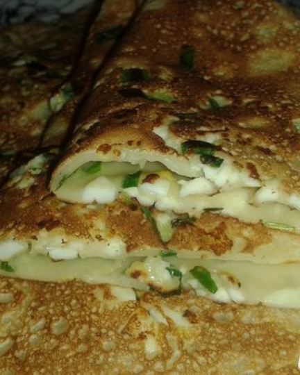 Рецепт блинов с припеком