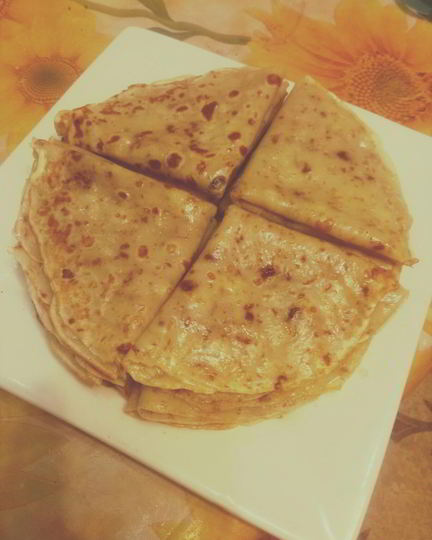 Рецепт блинов с шоколадным припеком