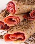 Блины с вареньем и шоколадом