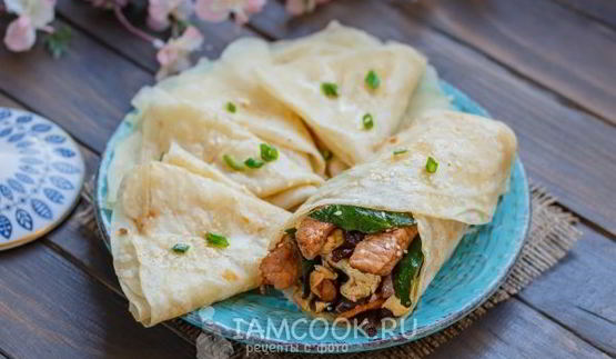 мандаринские блинчики