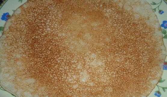 манные блины с шоколадом к масленице