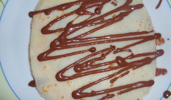 манные блины с шоколадом к масленице