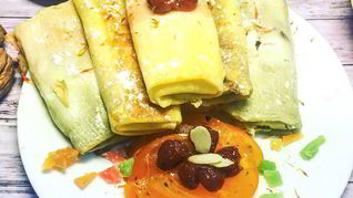 Блины с творогом