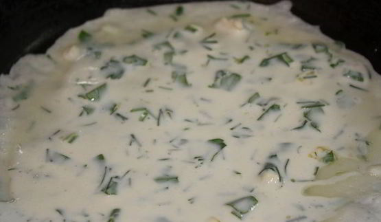 самые нежные и вкусные творожные блинчики с зеленью