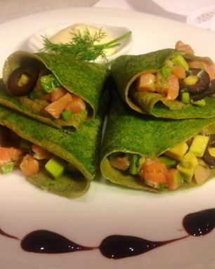 Шпинатные блинчики