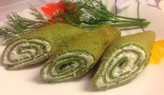 шпинатные блинчики