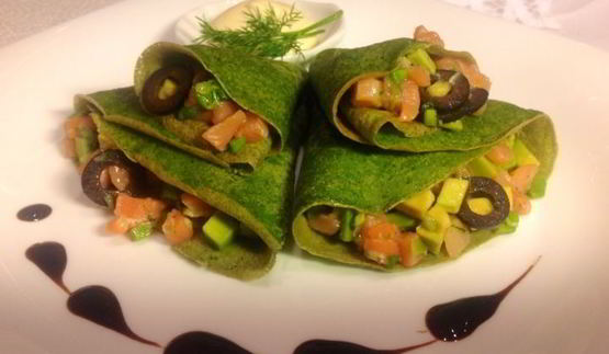 шпинатные блинчики