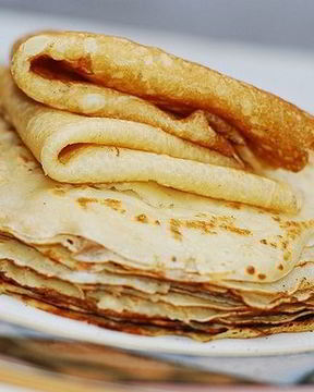 Тоненькие блинчики на молоке с яйцами