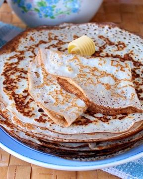 Тонкие заварные блины на кефире