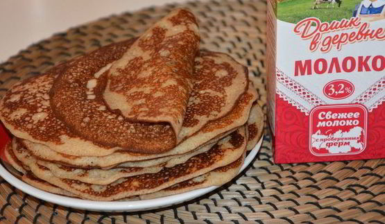 цельнозерновые заварные блины