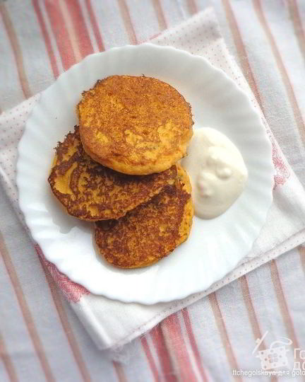 Рецепт тыквенных панкейков на кукурузной муке