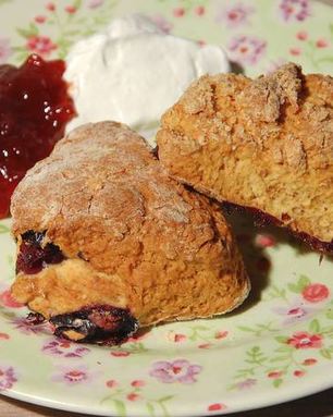 Булочки с голубикой