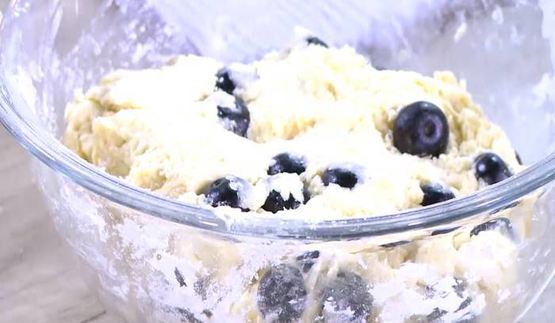 булочки с голубикой