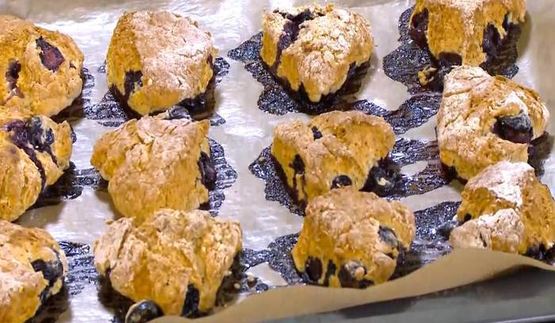 булочки с голубикой