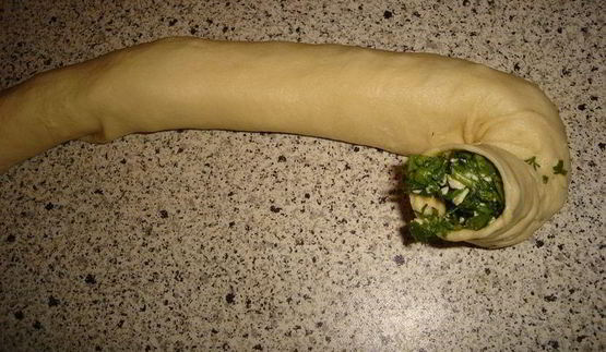 булочки с сыром и зеленью