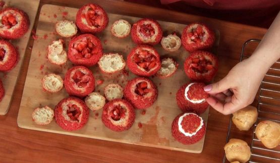 булочки шу с крамблом