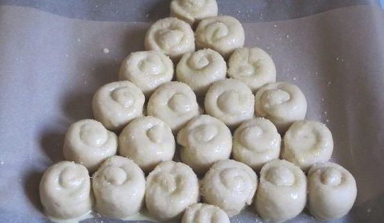 булочки ванильные елочка