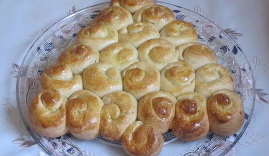 булочки ванильные елочка