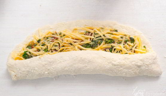 творожные булочки с чесноком и базиликом