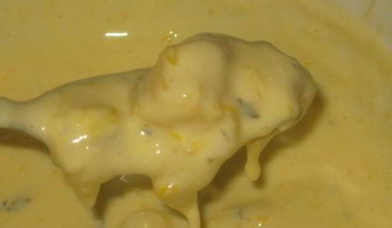 апельсиново-мятный чизкейк