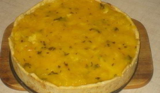 апельсиново-мятный чизкейк