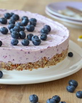Черничный чизкейк без выпечки