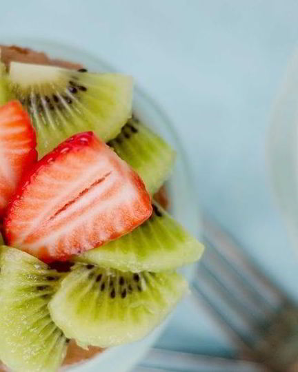 Рецепт чизкейка без выпечки с кусочками киви