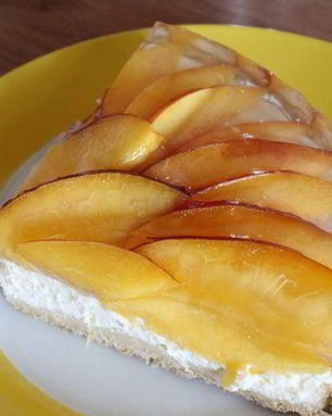 Чизкейк из творога с нектаринами