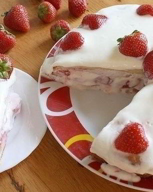 Чизкейк из творога с ягодами