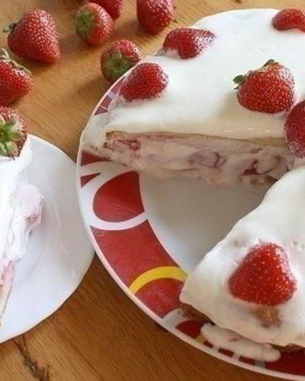 Рецепт чизкейка из творога с ягодами