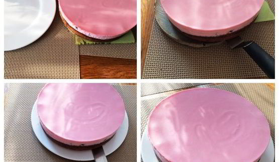 чизкейк с ежевикой