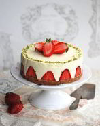 Чизкейк с клубникой