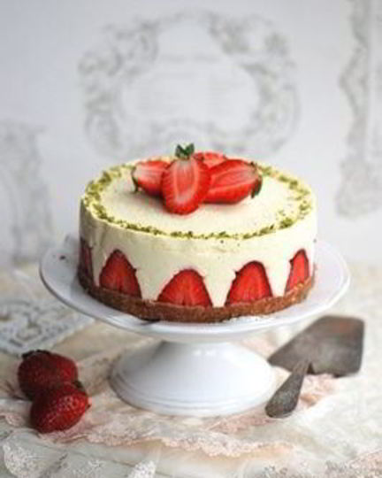 Рецепт чизкейка с клубникой