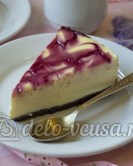 Рецепт чизкейка с малиной