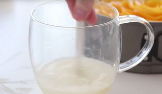 чизкейк с персиками