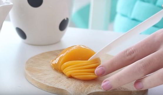 чизкейк с персиками