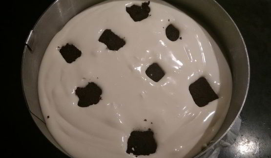 чизкейк с шоколадным бисквитом