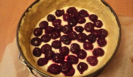 чизкейк с вишней