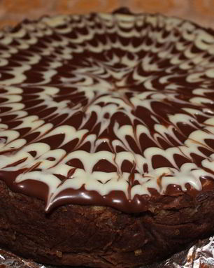 Кофейный чизкейк с шоколадной прослойкой