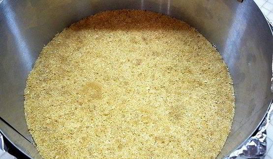 лимонный чизкейк с марципаном и маком