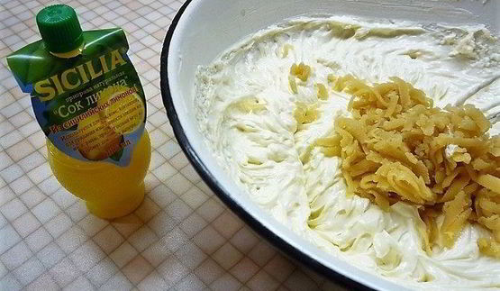 лимонный чизкейк с марципаном и маком