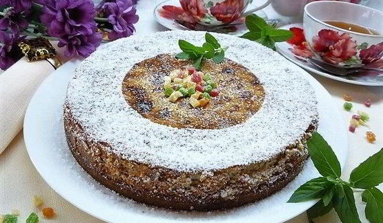 лимонный чизкейк с марципаном и маком