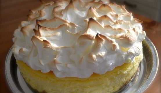 лимонный чизкейк с меренгой